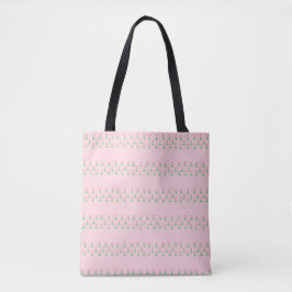 Bolso De Tela Flores diminutas de rosa