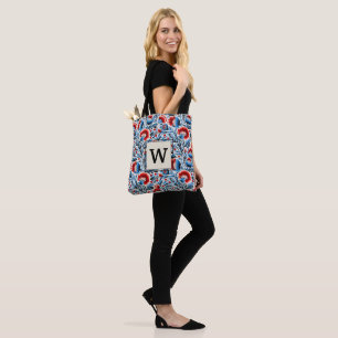 Bolso De Tela Flores Elegantes con Inicial de Dama de Honor Mono