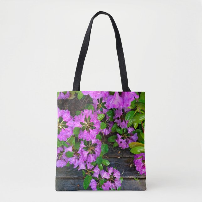Bolso De Tela Flores elegantes rosas azaleas rosas (Anverso)