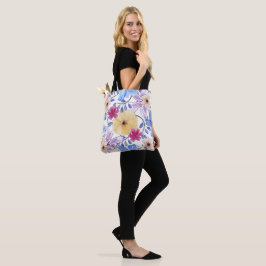 Bolso De Tela Flores en acuarela