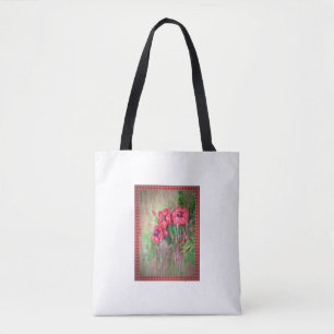 Bolso De Tela Flores en la Lluvia