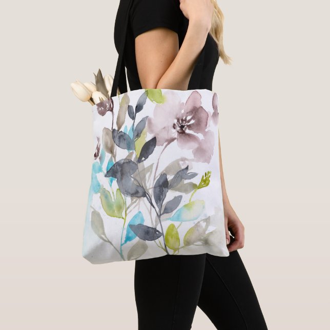 Bolso De Tela Flores en la mezcla (Detalle)