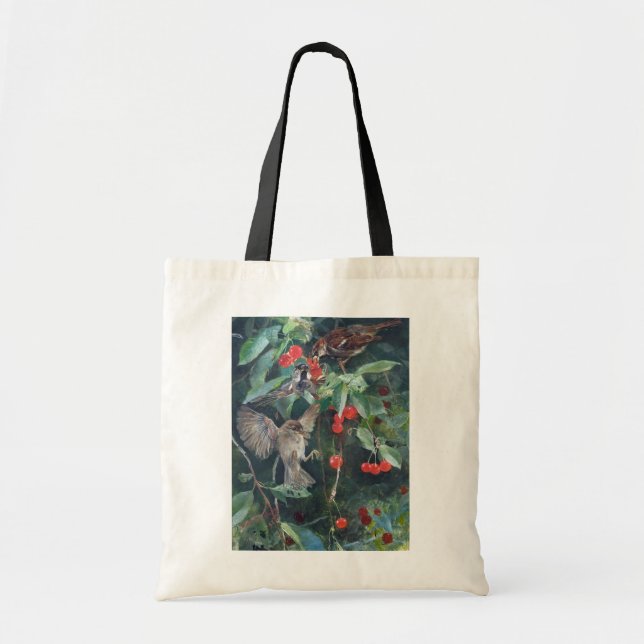 Bolso De Tela Flores en un cerezo, Bruno Liljefors (Frente)