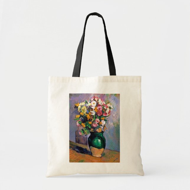 Bolso De Tela Flores en Vase, Cezanne (Frente)