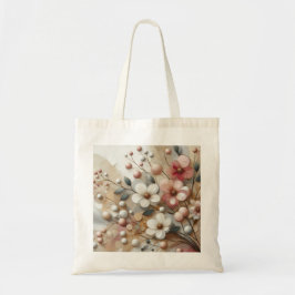 Bolso De Tela Flores Encantadoras