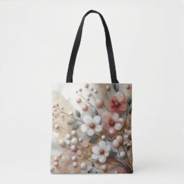 Bolso De Tela Flores Encantadoras