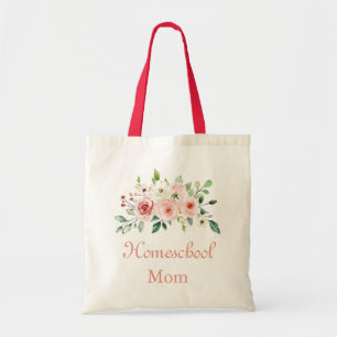 Bolso De Tela Flores encantadoras para una madre de escuela prim