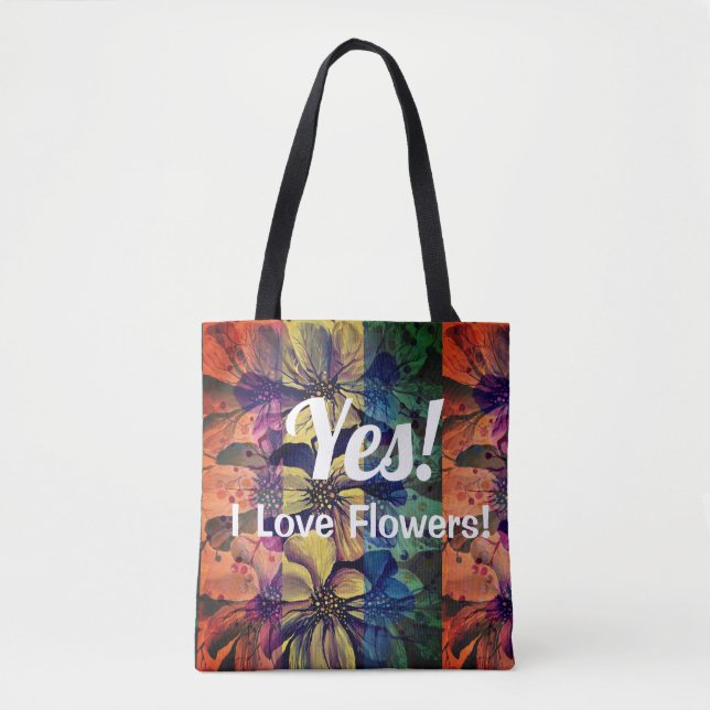 Bolso De Tela Flores Entusiasmo Delphinium Gardening (Anverso)