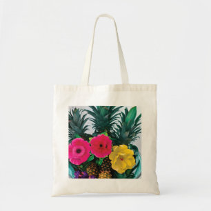 Bolso De Tela Flores Exóticas