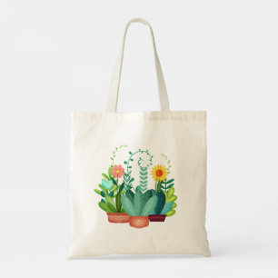 Bolso De Tela Flores Felices