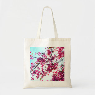 Bolso De Tela Flores florales rosas elegantes Flores de cerezo