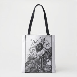 Bolso De Tela Flores florecientes