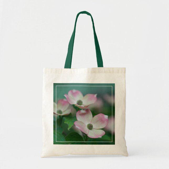 Bolso De Tela Flores | Flores de dogwood (Frente)