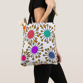 Bolso De Tela Flores grandes del MCM