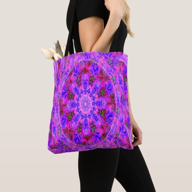 Bolso De Tela Flores heladas...... (Detalle)