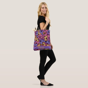 Bolso De Tela Flores hippie de estilo retro personalizadas