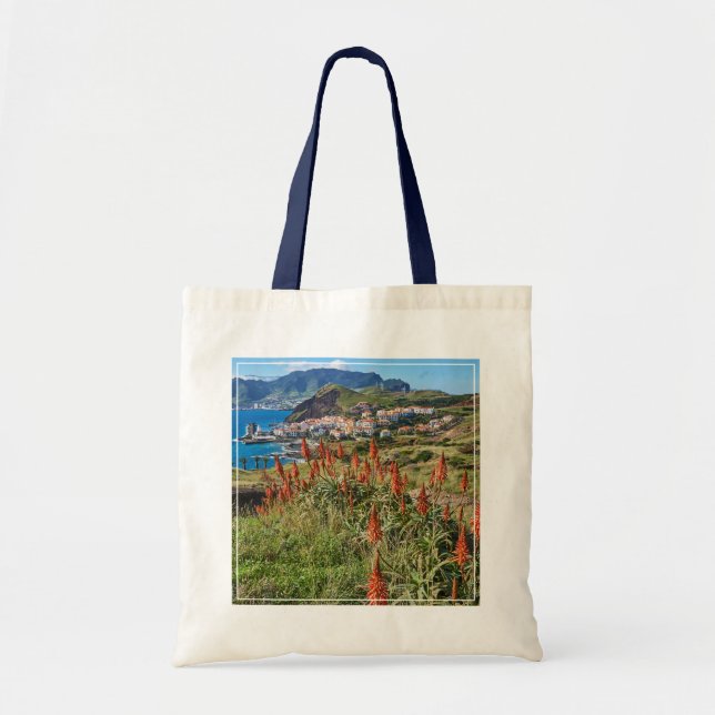 Bolso De Tela Flores | Isla Madeira Portugal (Frente)