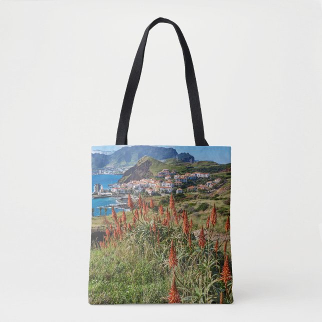 Bolso De Tela Flores | Isla Madeira Portugal (Anverso)