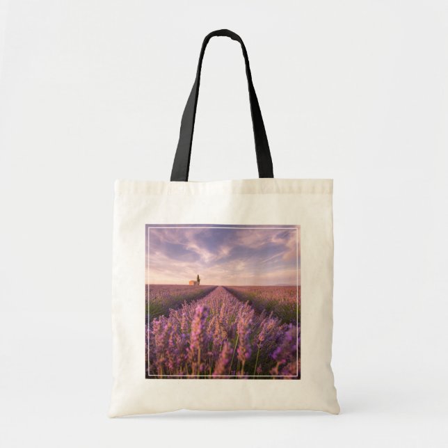 Bolso De Tela Flores | Lavender Southern France (Frente)