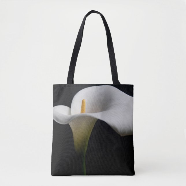 Bolso De Tela Flores | Lirio de Calla Blanca (Anverso)