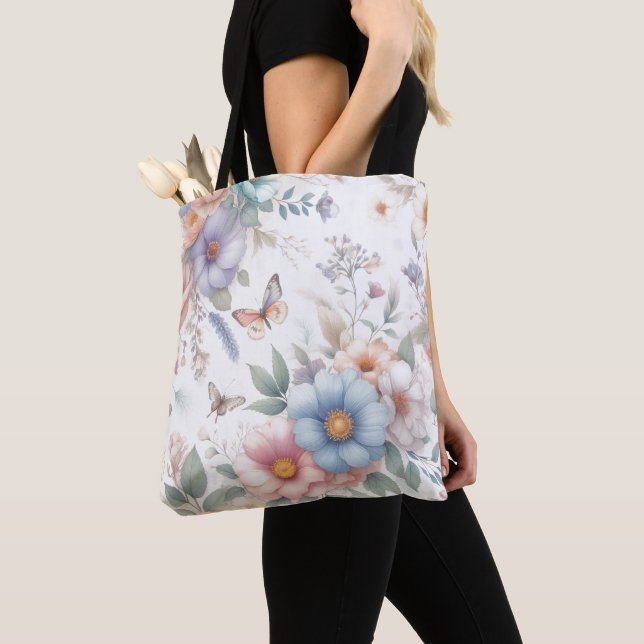Bolso De Tela Flores Luminosas 🌼 (Detalle)