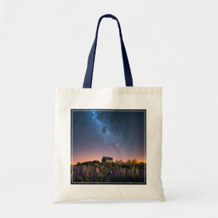 Bolso De Tela Flores   Lupines Blooming Lake Tekapo Nueva Zeland