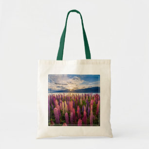 Bolso De Tela Flores Lupines New Zealand