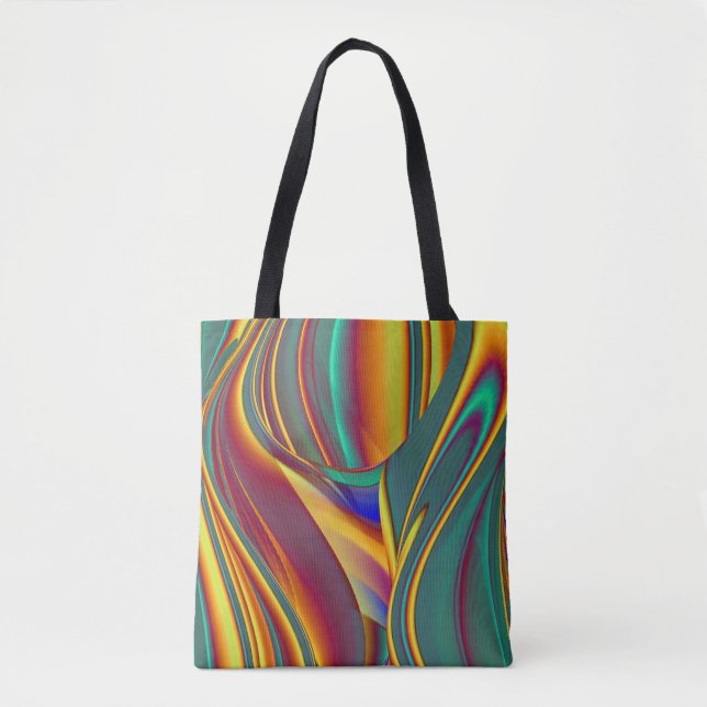 Bolso De Tela Flores Mágicas de Primavera Verano Otoño (Anverso)