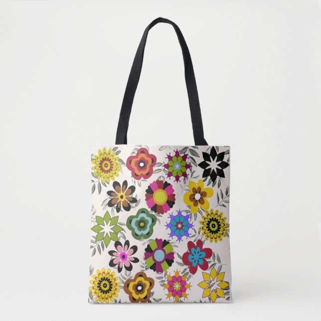 BOLSO DE TELA FLORES MEXICANAS DE NOVIEMBRE (Anverso)