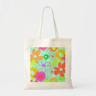 Bolso De Tela Flores mezcladas
