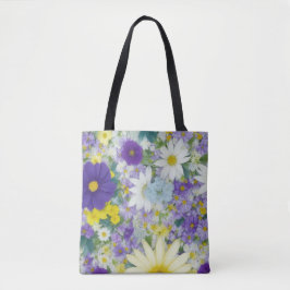 Bolso De Tela Flores mixtas de bonito