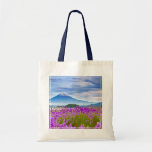 Bolso De Tela Flores   Monte Fugi Japón
