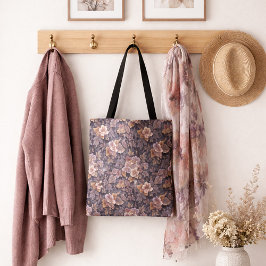 Bolso De Tela Flores moradas de Pétalos de Antigüedad