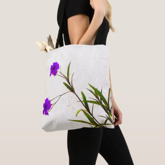 Bolso De Tela Flores moradas en la brisa