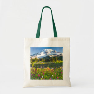 Bolso De Tela Flores Mt. Rainier Wildflowers