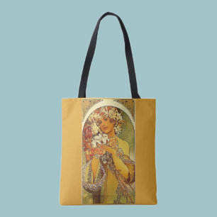 Bolso De Tela Flores mucha
