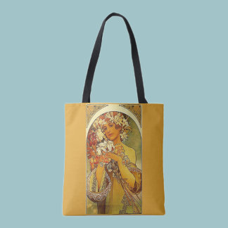 Bolso De Tela Flores mucha