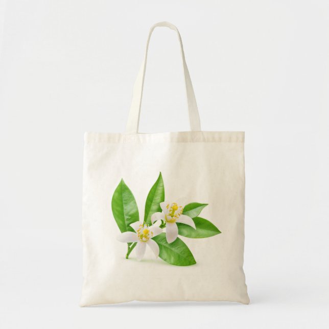 Bolso De Tela Flores naranjas (Frente)
