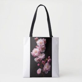 Bolso De Tela Flores negras realistas de Sakura