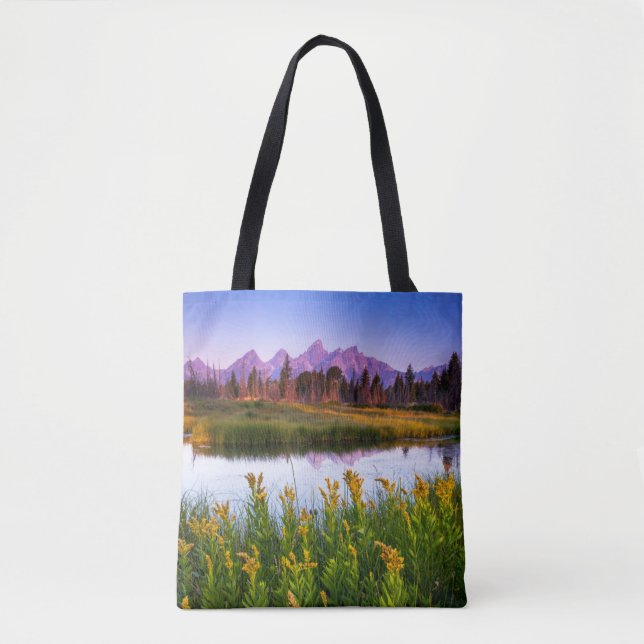 Bolso De Tela Flores | Parque nacional del Gran Tetón, Wyoming (Anverso)