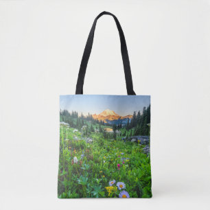 Bolso De Tela Flores Parque nacional Monte Rainier