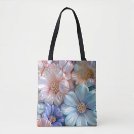 Bolso De Tela Flores Pastel Infladas 3D Patrones Sin Marea