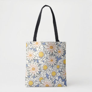 Bolso De Tela Flores patrón lotus lirio