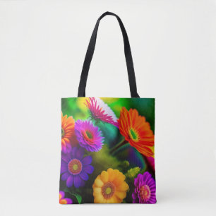 Bolso De Tela Flores por todas partes