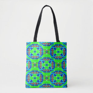 Bolso De Tela Flores psicodélicas.......