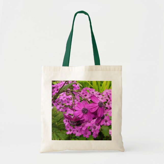 Bolso De Tela Flores púrpuras de San Francisco (Frente)