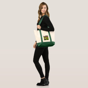 Bolso De Tela Flores Red Clover