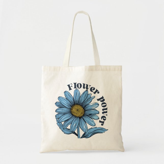 Bolso De Tela Flores retro Boho (Frente)