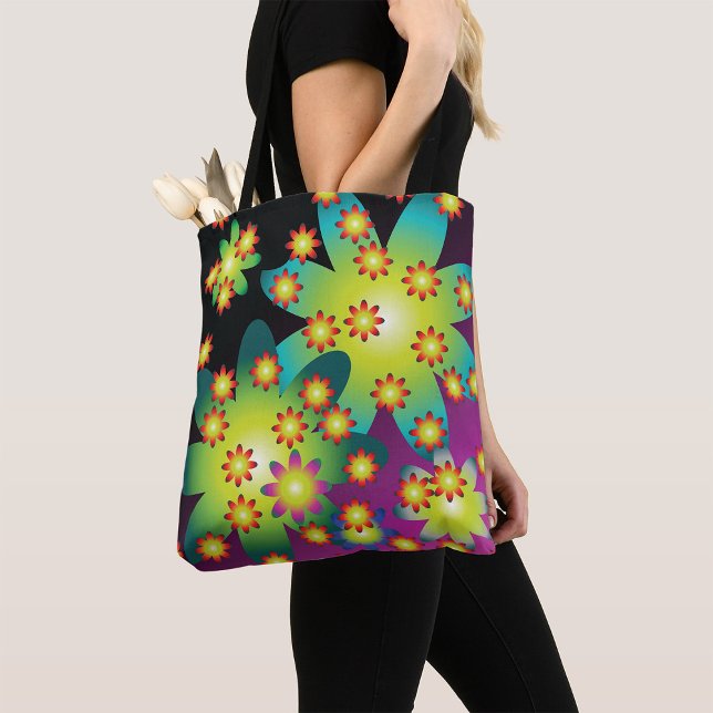 Bolso De Tela Flores retro coloridas (Subido por el creador)