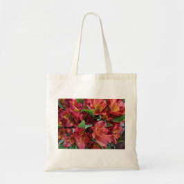 Bolso De Tela Flores rojas